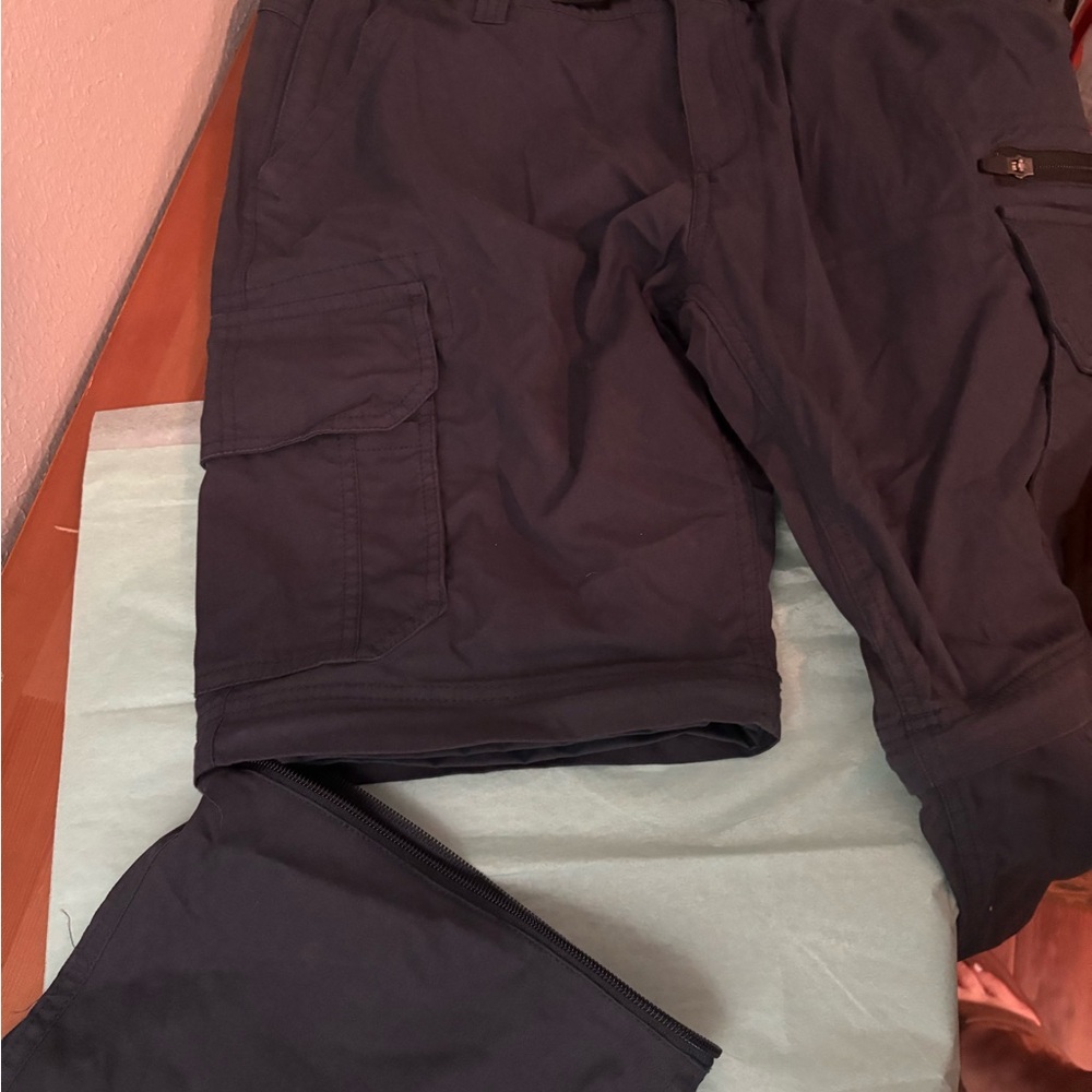 Black Cargo convertible pants